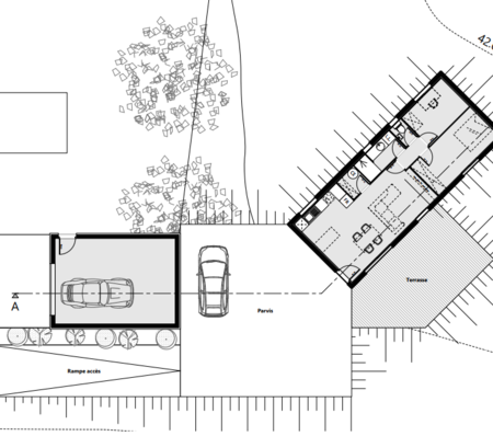 Auto-Construction d'une maison individuelle en container maritime - Amou (40)